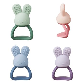 Jouet lapin de dentition en silicone à remplir et rafraichir - 4 coloris 1