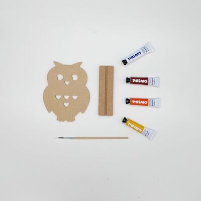 Puddle Day Crafts - Dipingi il tuo - Kit gufo