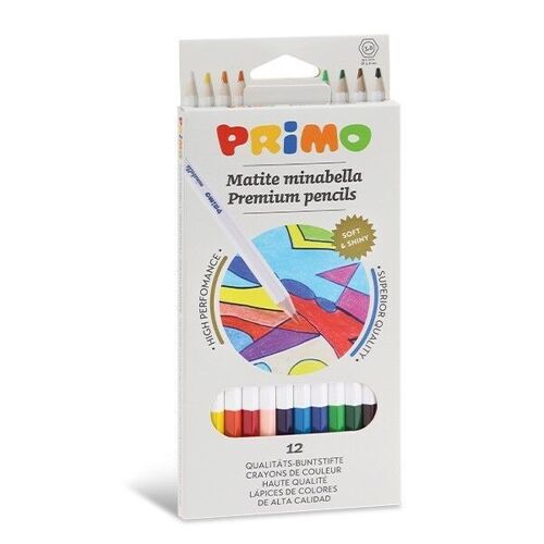 Primo Mirabella 12 coloured pencils