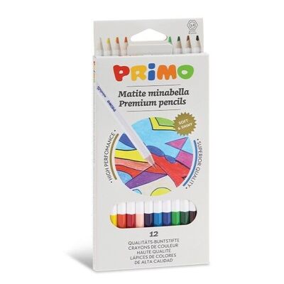 Primo Mirabella 12 crayons de couleur