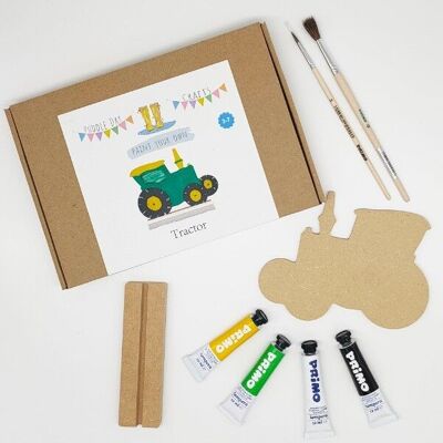 Puddle Day Crafts - Pinta tu propio - Kit de tractor