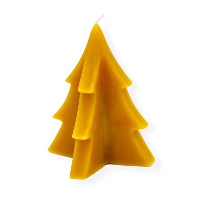 Candela per albero di Natale in cera d'api - 1 pezzo | Fatto a mano | Naturale