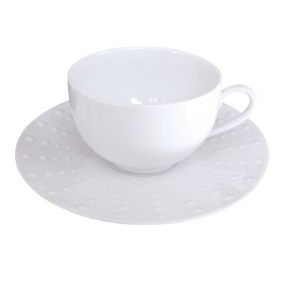 Sania Brillant - Set of 6 tea cups and saucers-MEDARD DE NOBLAT