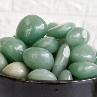 1 pieza de piedras rodadas de aventurina verde ~ Piedras rodadas curativas