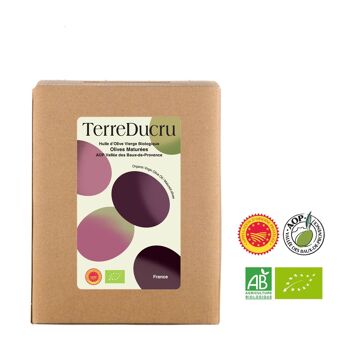 Huile d'olive biologique Terre Ducru Olives Maturées AOP Les Baux-de-Provence (3L) 1