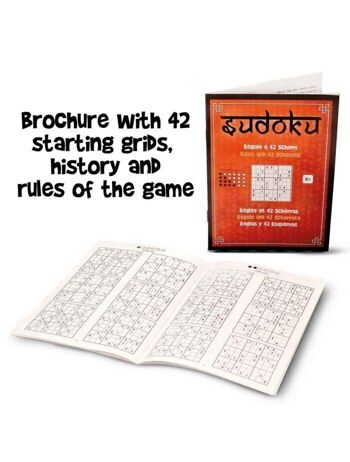 Logic Giochi Jeu de société en bois Sudoku, LG131, 16x16x4,5 cm 4