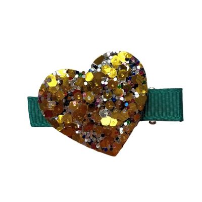 Gold Heart Clip