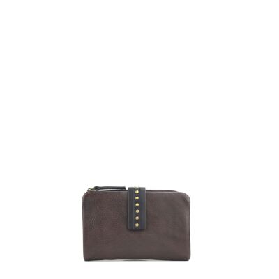 STAMP ST12101 wallet, women, washed leather, brown