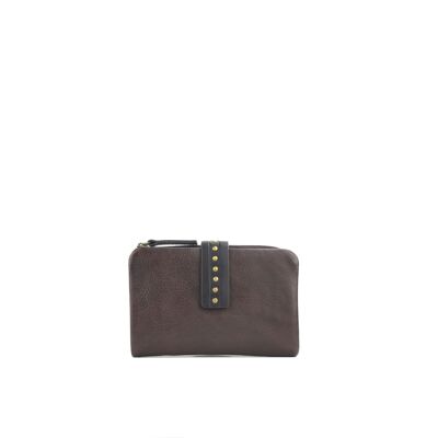 STAMP ST12101 wallet, women, washed leather, brown