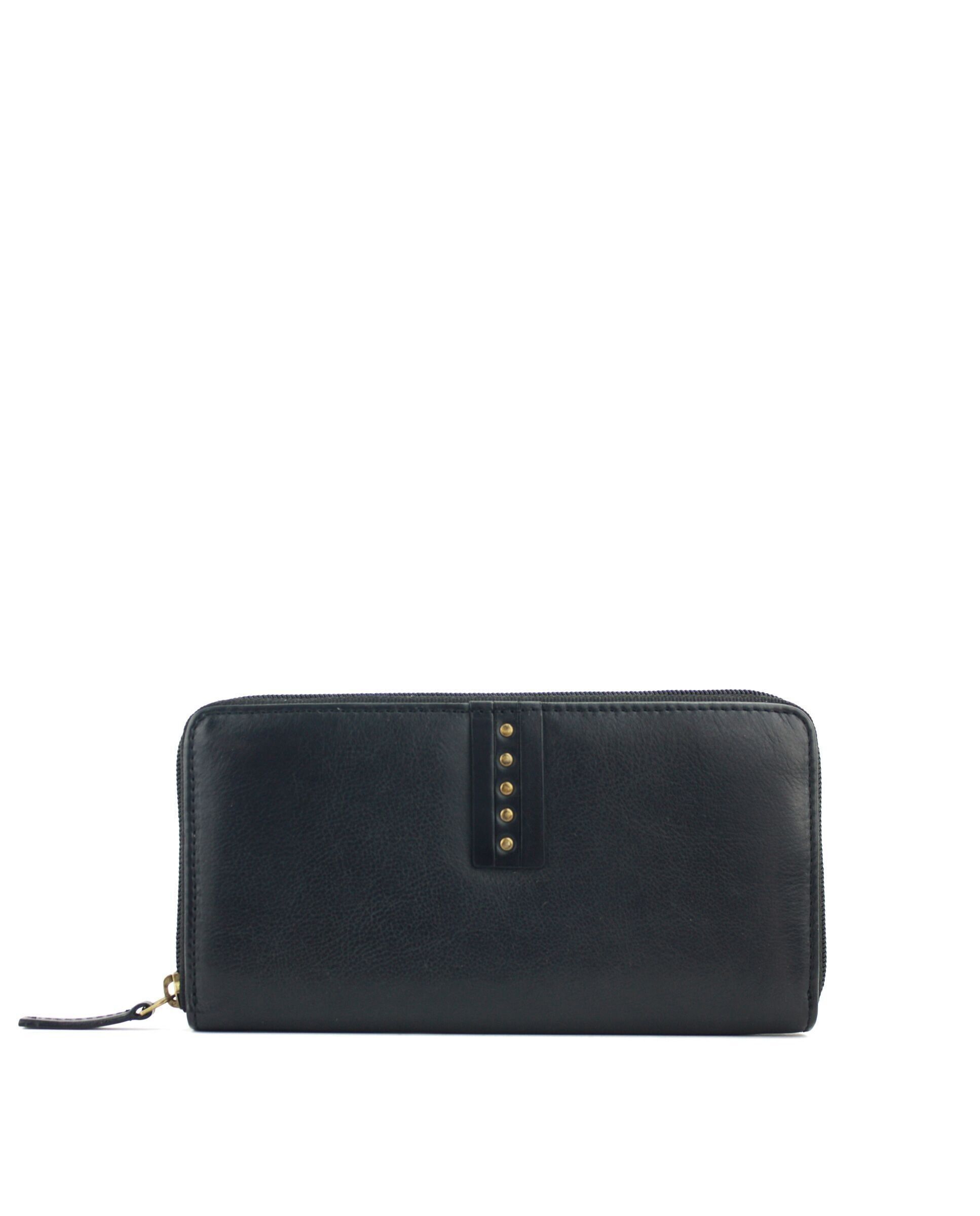 Portafoglio STAMP ST12103, donna, pelle lavata, nero