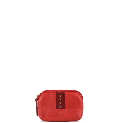 STAMP ST12105 sac à main, femme, cuir lavé, rouge