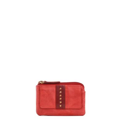 Borsa STAMP ST12106, donna, pelle lavata, rosso