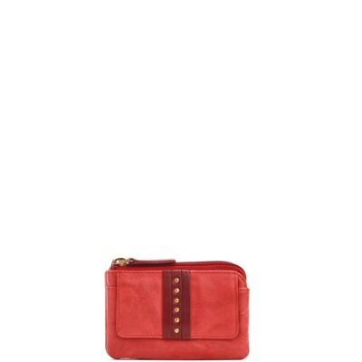 STAMP ST12106 sac à main, femme, cuir lavé, rouge