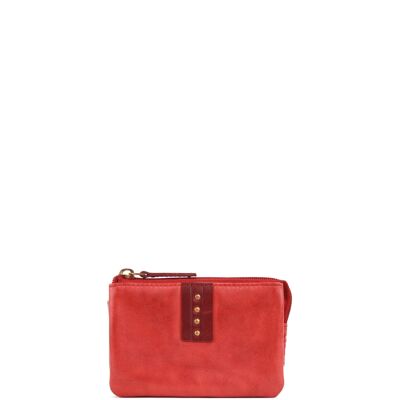 STAMP ST12107 purse, women, washed leather, red