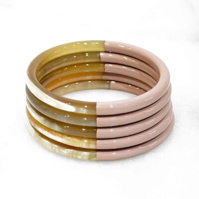 Bracelet coloré en corne véritable - Couleur 4036C