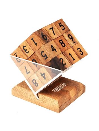 Puzzle Sudoku Cube en Bois Logic Giochi, LG624, 11,3 × 8,5 × 12,5 cm 1