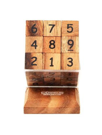 Puzzle Sudoku Cube en Bois Logic Giochi, LG624, 11,3 × 8,5 × 12,5 cm 2