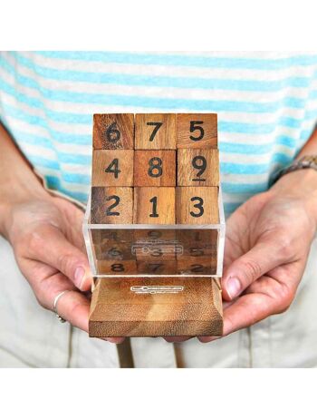 Puzzle Sudoku Cube en Bois Logic Giochi, LG624, 11,3 × 8,5 × 12,5 cm 5