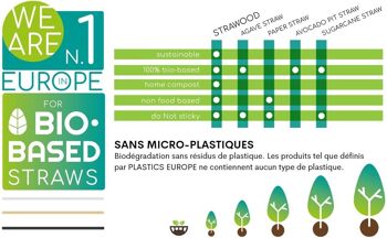 10.000 Pailles Bio, 100% Naturelles, home compost, biodégradable 5