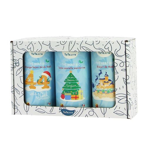 Pack de thé de Noël - 3 boites de thé dans son coffret