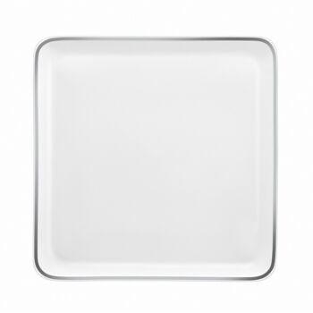 Yaka Argentic - Coffret 6 assiettes plates carrées-MEDARD DE NOBLAT 1