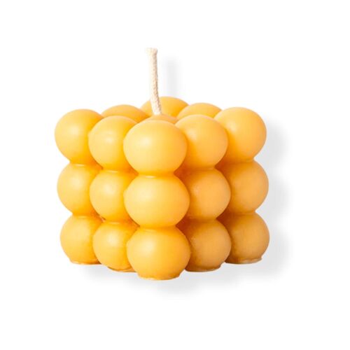 Beeswax Bubble Candle - 1 Piece | Handmade | Natural