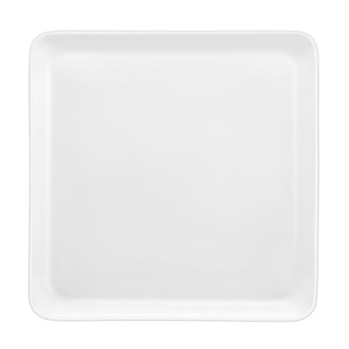 Yaka Blanc - Coffret 6 assiettes plates carrées-MEDARD DE NOBLAT