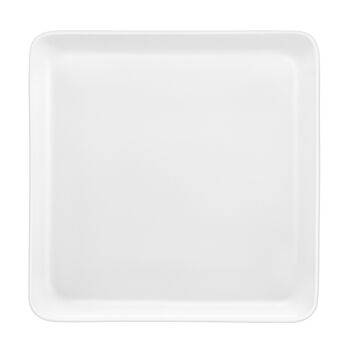 Yaka Blanc - Coffret 6 assiettes plates carrées-MEDARD DE NOBLAT 1