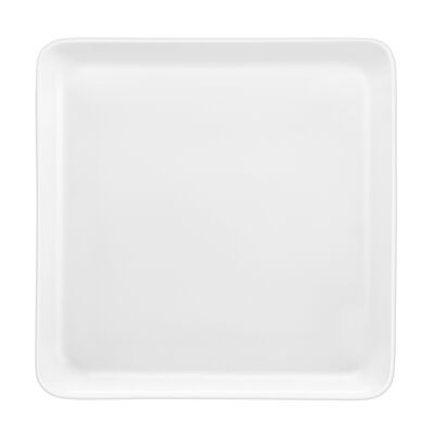 Yaka Blanc - Box of 6 square flat plates-MEDARD DE NOBLAT