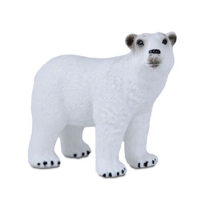 Figura giocattolo Little Wild adulto di orso polare - 12,5 cm - Comansi Little Wild