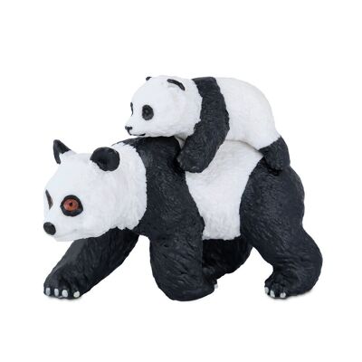 Little Wild Figur Mama Panda und Baby – 11 cm – Comansi Little Wild Spielzeugfigur