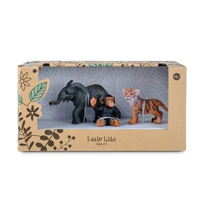 Little Wild - Set animali della giungla - Figura giocattolo Comansi Little Wild