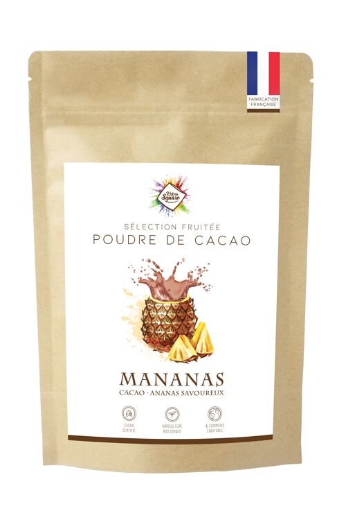 Mananas - Poudre de cacao et ananas pour chocolat chaud