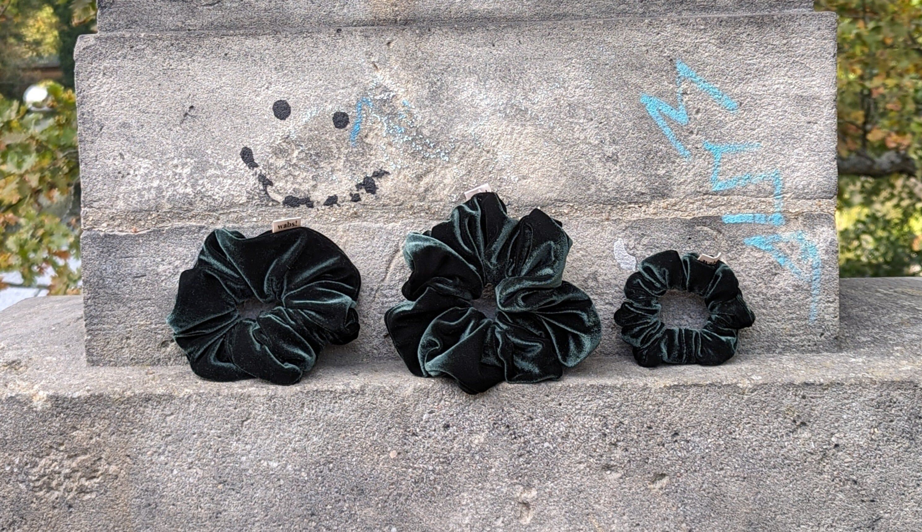 Coletero de terciopelo verde real