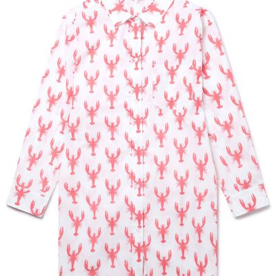 Damen-Nachthemd aus Bio-Baumwolle – Red Lobster