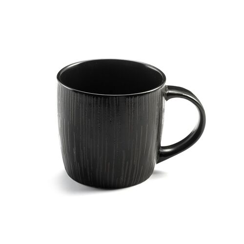 Magma noir - Coffret 6 tasses café & thé-MEDARD DE NOBLAT