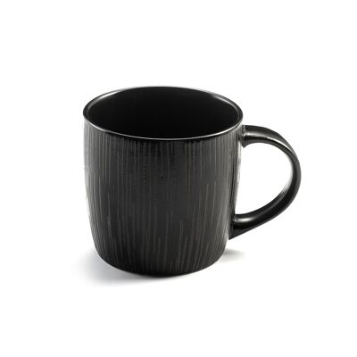 Magma noir - Set of 6 coffee & tea cups-MEDARD DE NOBLAT
