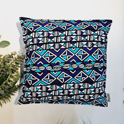 Housse de coussin imprimé africain | 100 % coton | Impression Kente | Housse de coussin Ankara