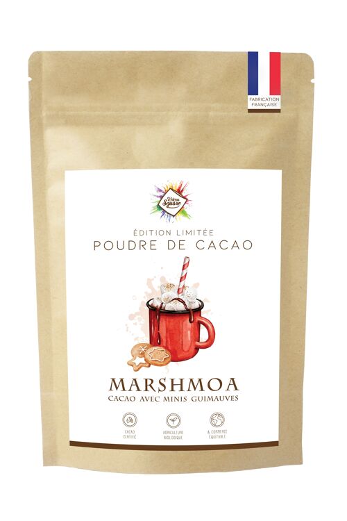 Marshmoa - Poudre de cacao et minis guimauves pour chocolat chaud