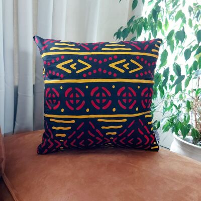 Fodera per cuscino con stampa africana | 100% cotone | Stampa Kente | Fodera per cuscino Ankara