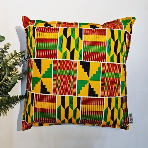 African Print Cushion Cover | 100% Cotton | Kente Print | Ankara Cushion Cover