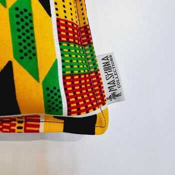 Housse de coussin imprimé africain | 100 % coton | Impression Kente | Housse de coussin Ankara 2