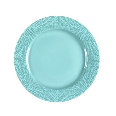 Grain de Malice Turquoise - Set of 6 dinner plates-MEDARD DE NOBLAT