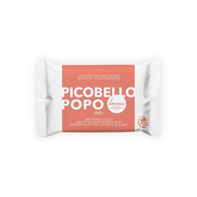 PICOBELLO POPO - PEACH Loovara Papel higiénico húmedo aroma a melocotón