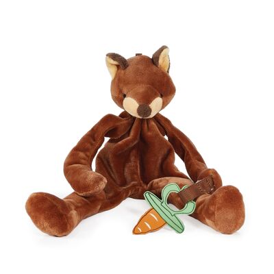 Bunnies By The Bay cuddle cloth with pacifier holder Foxy the Fox