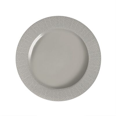 Grain de Malice Gris - Set of 6 dinner plates-MEDARD DE NOBLAT
