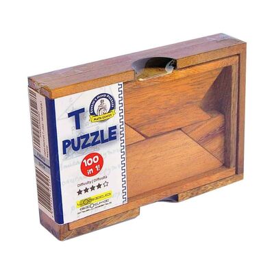 Brainteasers Logic Giochi Holzpuzzle T-Puzzle, LG256, 12x8x3cm