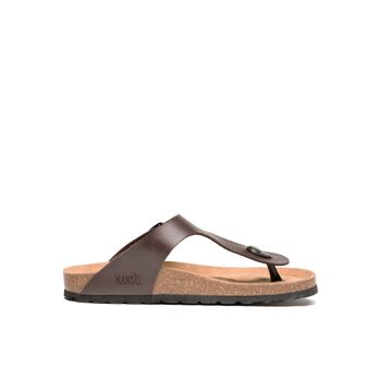 Sandale tong BLANCA en éco-cuir marron pour UNISEXE. Code fournisseur MD2094 4