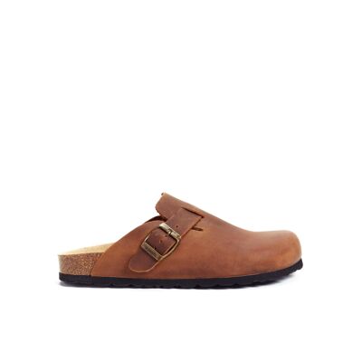 NOE slipper in brown leather from UNISEX. Supplier code MI1030