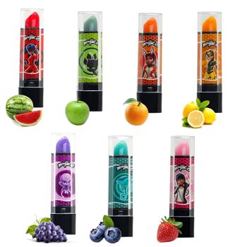 Miraculous Ladybug, Rouges à Lèvres Magiques" pour enfants - 7 parfums différents - couleur Changeante par Wyncor - réf M05033 2